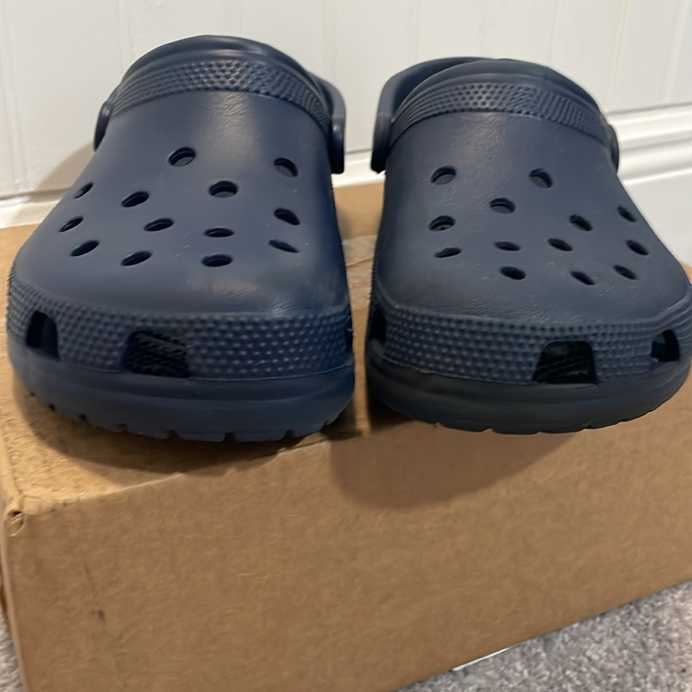 Crocs classic clog navy shoe unisex men’s 8 women’s 10 - Picture 7 of 8